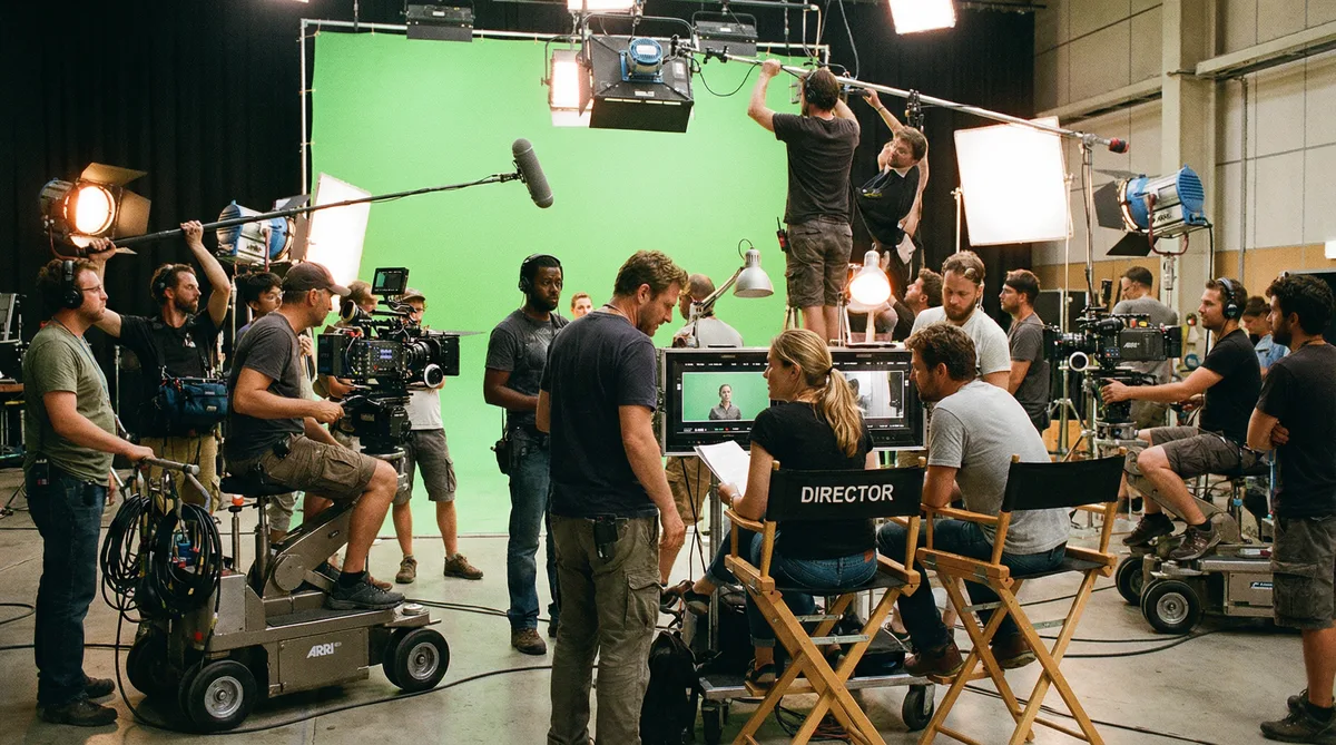 麻豆传媒国际影视合作拍摄现场实景