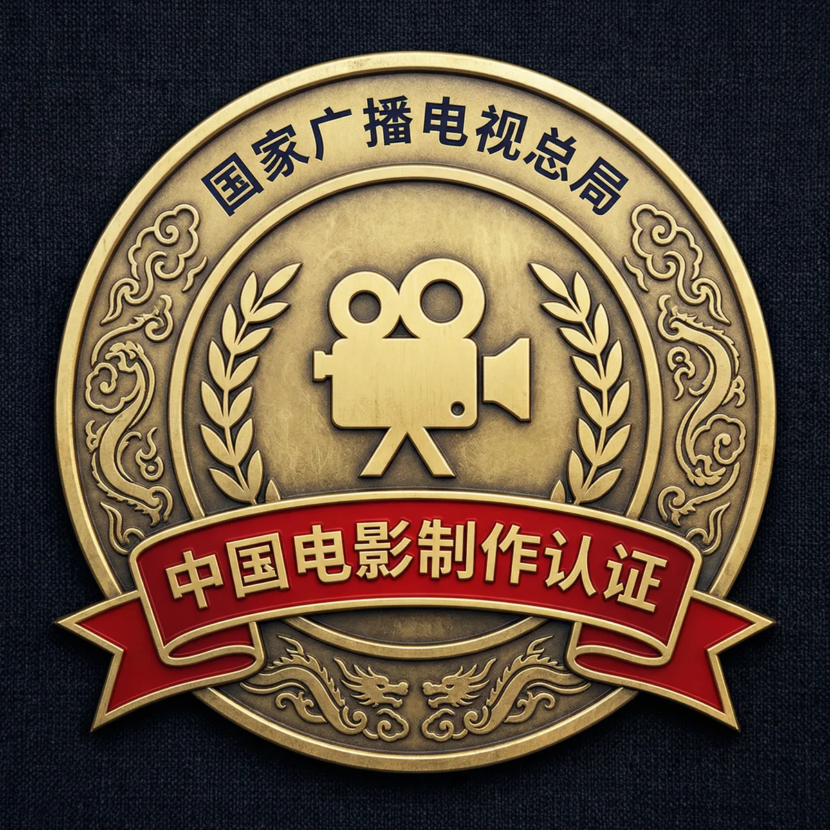 麻豆传媒影视制作许可证徽章-国家广播电视总局颁发